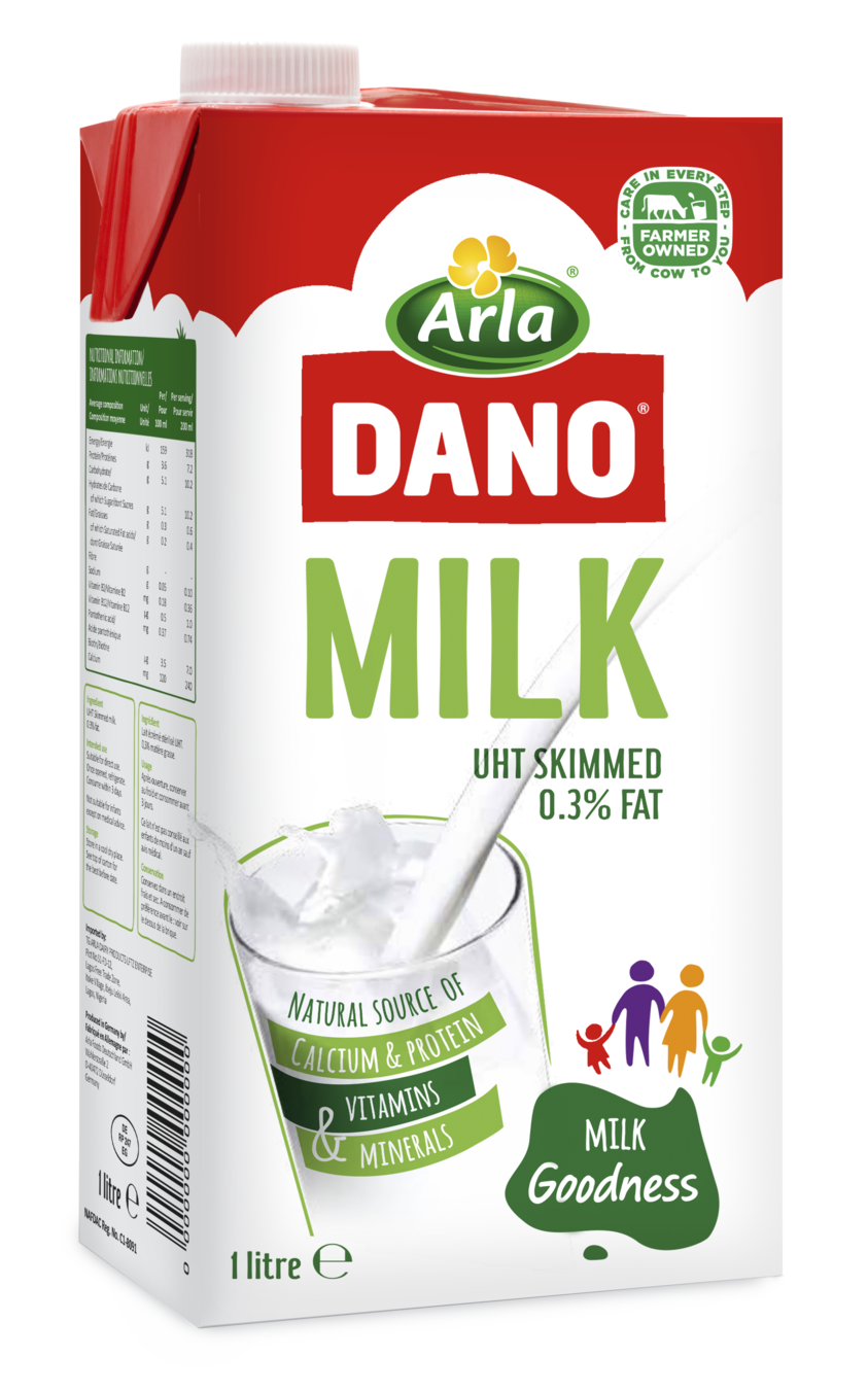 Arla Dano® Skimmed UHT Milk (0.5%) 1 L